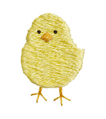 手刺繍のひよこ © Stitch Palette