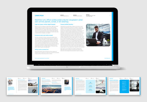 Clean and Corporate Digital Annual Report Presentation