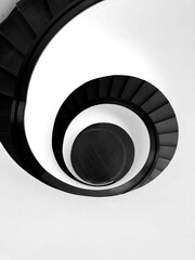 abstract spiral staircase
