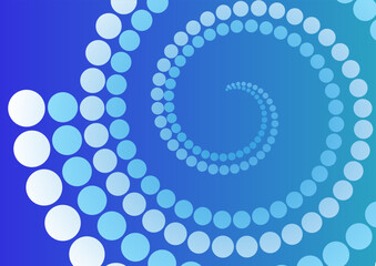 abstract background with spirals of dots