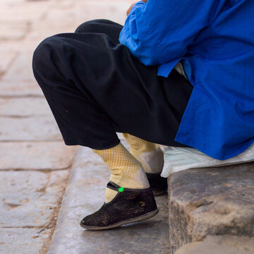 Grandmother Ma You Fen Little Feet, Tuan Shan Village, Yunnan Province, China