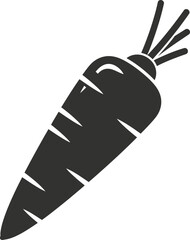 Obraz premium Carrot Vegetable Silhouette Icon