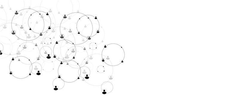 Abstract tech network connection dots. Digital technology and big data analysis background Christmas tree made of stars abstract technology background black ink splashes collide isolated