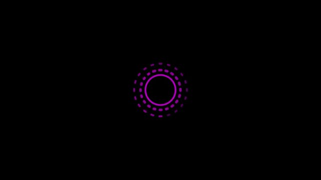 dot animated loading, abstract pattern motion graphic rotating round animation