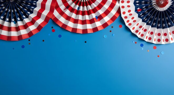 Patriotic decorations for memorial day celebrations and honoring fallen heroes