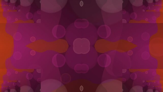 Vibrant abstract kaleidoscope pattern with symmetrical fluid shapes and energetic color palette creating a dynamic visual experience