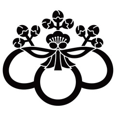 家紋です。中陰梅桐といいます。