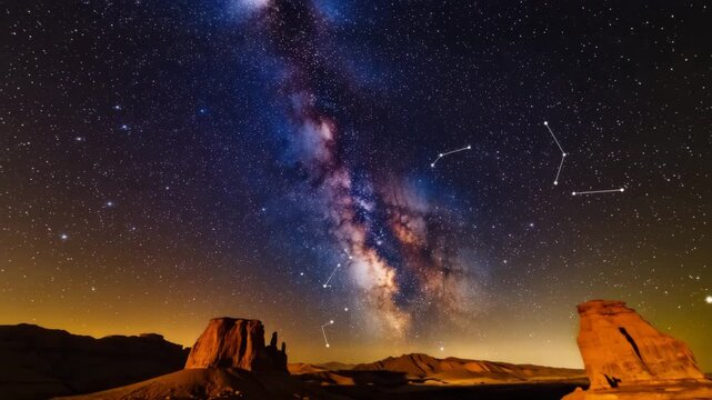 Futuristic Space Scene with Rapid Stellar Movement 4K