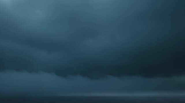 Sky with soft diffused light and thick clouds creating a serene and contemplative horizon line, highlighting a peaceful, minimalist natural landscape with atmosphere and tranquility