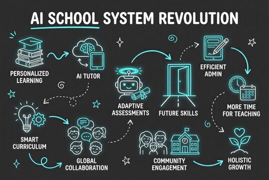 Transforming Education through AI Innovation for Personalized Learning Adaptive Assessments and Holistic Growth in Modern School Systems captured with clarity