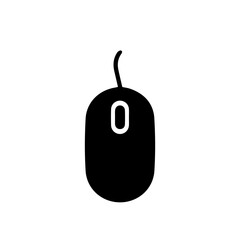 Computer Mouse Vector Illustration &ndash; Modern Ergonomic Desktop Device