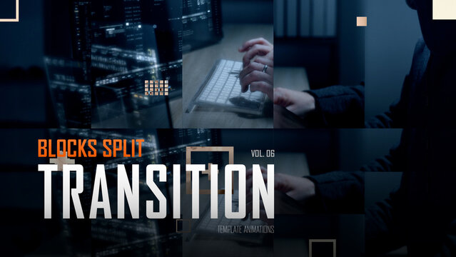 Blocks Split Transition / Horizontal / Part 06