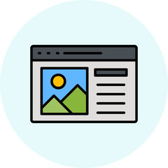 Web Content Vector Icon