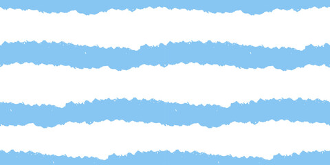 Fototapeta premium Stripe watercolor wave for pattern baby stripes and line seamless tablecloth. Blue cloth white for gingham plaid checker and cute background print. Stripe vertical check for pattern