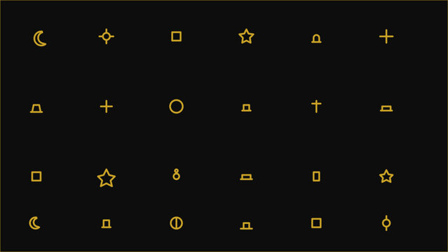 vectore icon set ramzan related 
