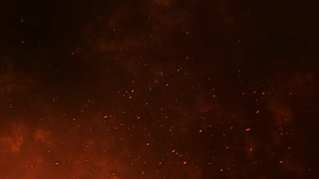 Realistic fire spark particle smoke overlay cinematic visual effect motion graphic overlay hot embers burning background