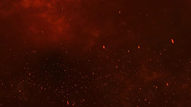 Realistic fire spark particle smoke overlay cinematic visual effect motion graphic background suitable for dramatic scenes, energy displays, and intense visual projects.