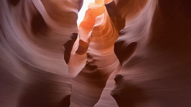 sandstone canyon formation with sunlight