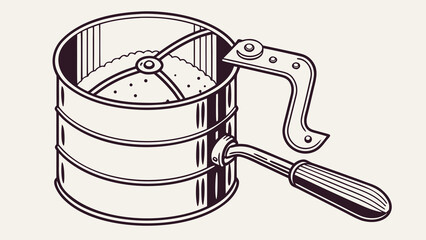 A classic front-load dumpster icon represented as a vector graphic illustration.