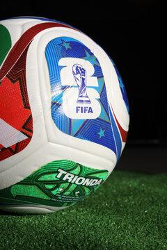 Official FIFA World Cup 2026 match ball. 18 February 2026. Minsk , Belarus.