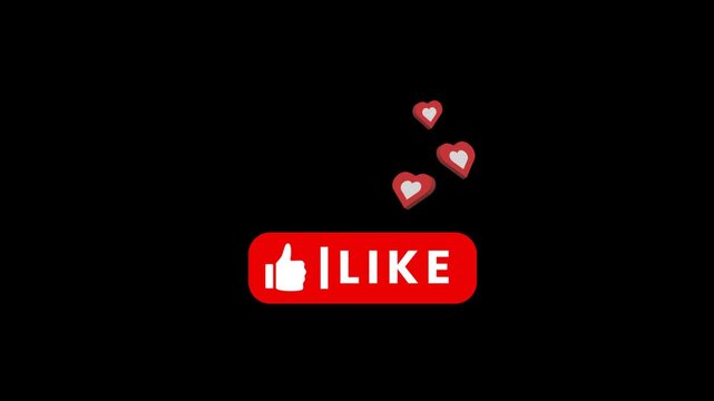 Animated Like Button with Floating Hearts Social Media Engagement Loop