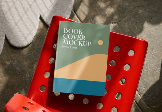 Mockup Of Hardback Book With Customized Cover