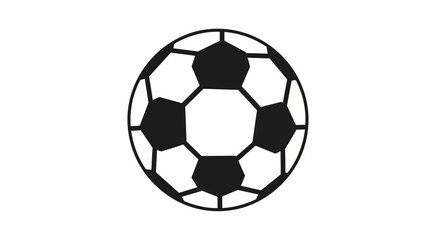 Fototapeta premium Black and White Soccer Ball.