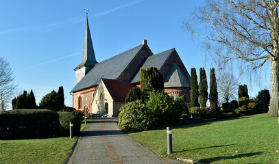 Sp&auml;tromantische Backsteingotik, evangelische Kirche,  St. Petri.Kirche 