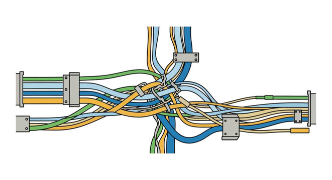 Colorful Cables and Connectors.