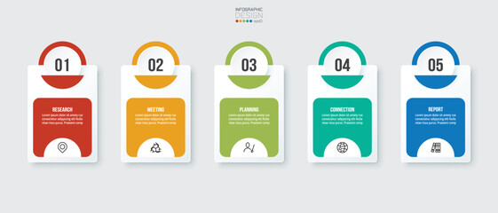 Business or marketing infographic template.