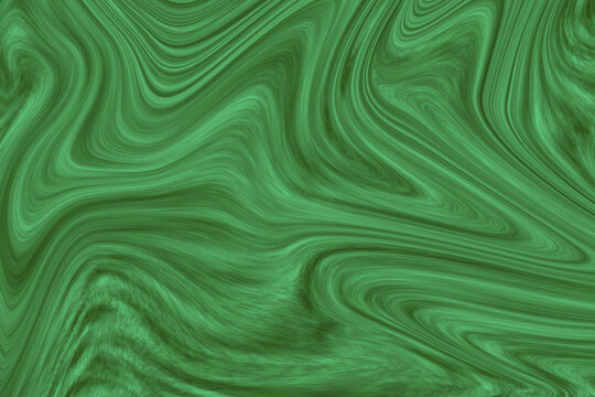 Abstract background texture featuring swirling deep emerald green liquid flow design mimicking polished natural stone surface.