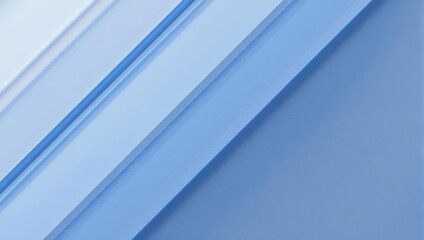 Obraz premium Abstract Layers of Blue Paper - A Minimalist Design.