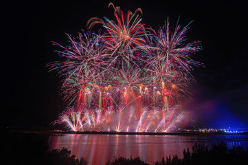 やつしろ花火大会「特別スターマイン」