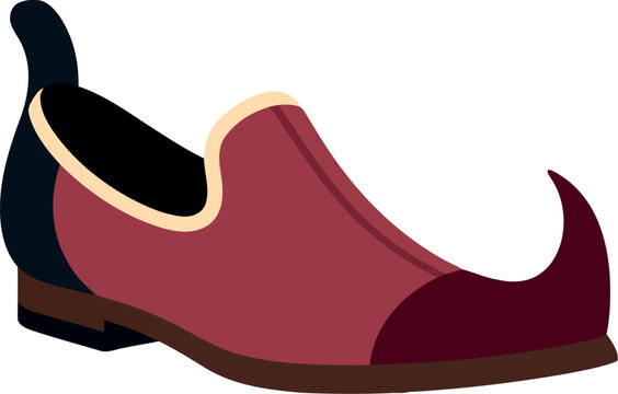 Traditional Indian Mojari Shoe Vector Illustration &ndash; Ethnic Footwear Clipart for Design Projects