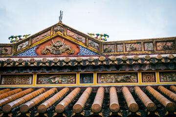 Roof, Imperial Citadel, Hue, Vietnam