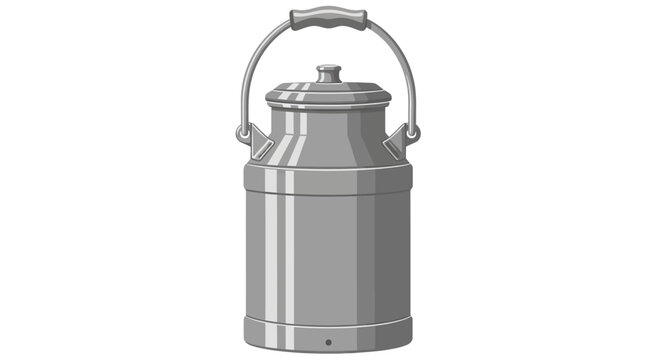 Metal Milk Can Container.