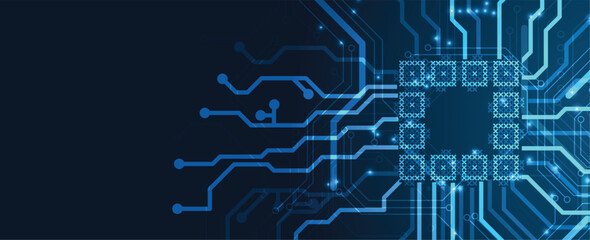 Ukrainian moderm technology background for science and business theme