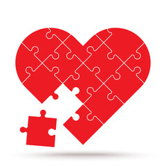 heart shape puzzle