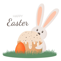 happy easter greeting card