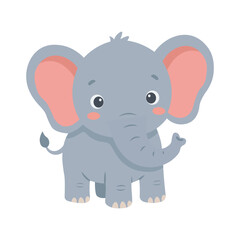 Obraz premium Cute World Wildlife Flat Vector