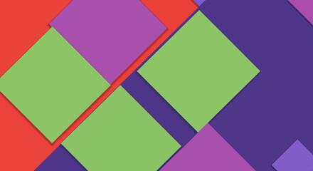 Obraz premium Vibrant Geometric Shapes Overlapping in a Dynamic Composition.