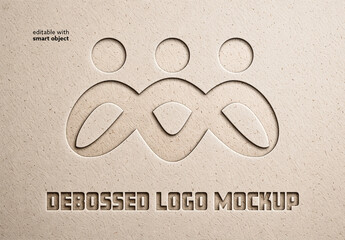 Debossed Logo Mockup