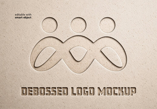 Debossed Logo Mockup