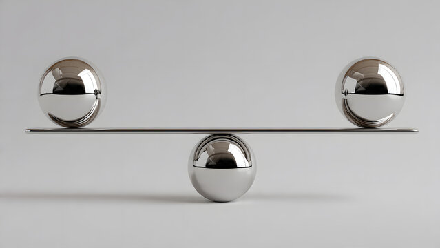 Balls in Equilibrium Balancing on a Metal Beam