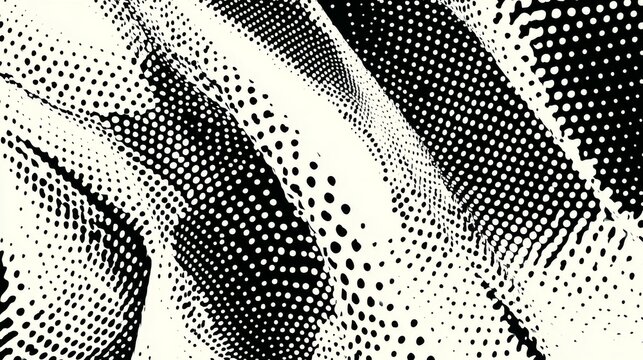 Bold Abstract Red and Black Halftone Design with Distressed Spray Texture and Modern Graphic Pattern