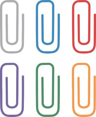 paper clips on white background