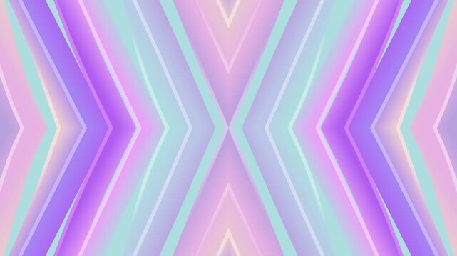 Vibrant pastel geometric pattern with chevron shapes in purple, pink, and blue hues