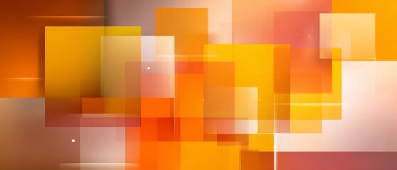 Abstract geometric background with overlapping orange rectangles