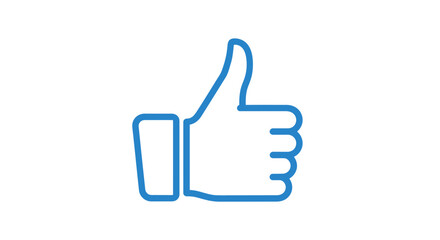 Obraz premium Thumbs Up Hand Gesture Icon Symbol.