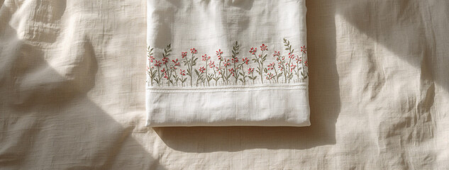 Minimal Embroidery Flat Lay